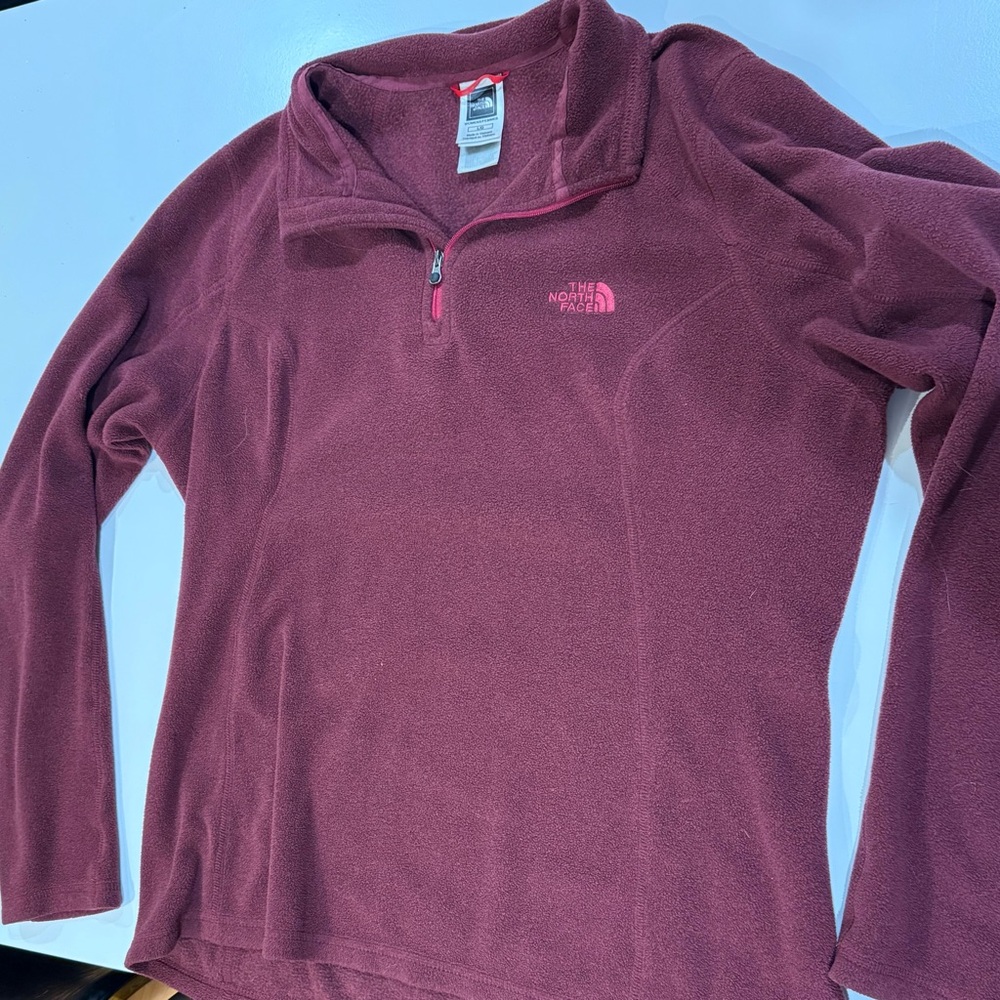 The North Face Burgundy Fleece Jacket